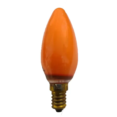 kaarslamp Oranje E14 15 watt